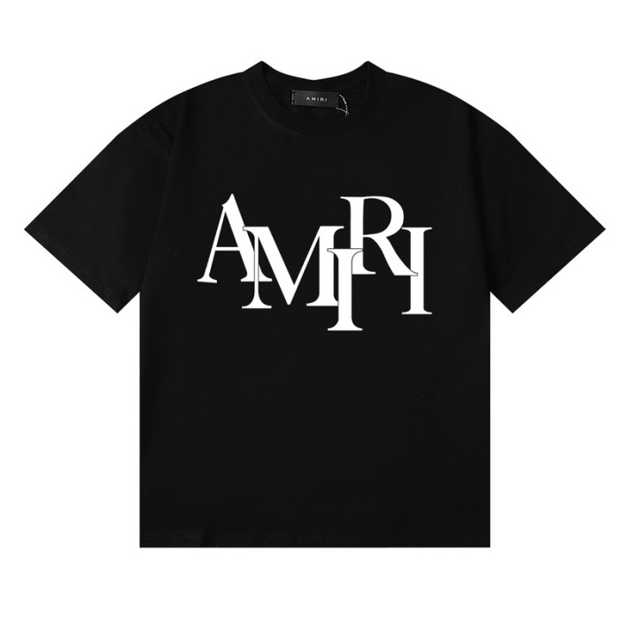 Amiri Colorblocked Letter Printed tee 2 colors