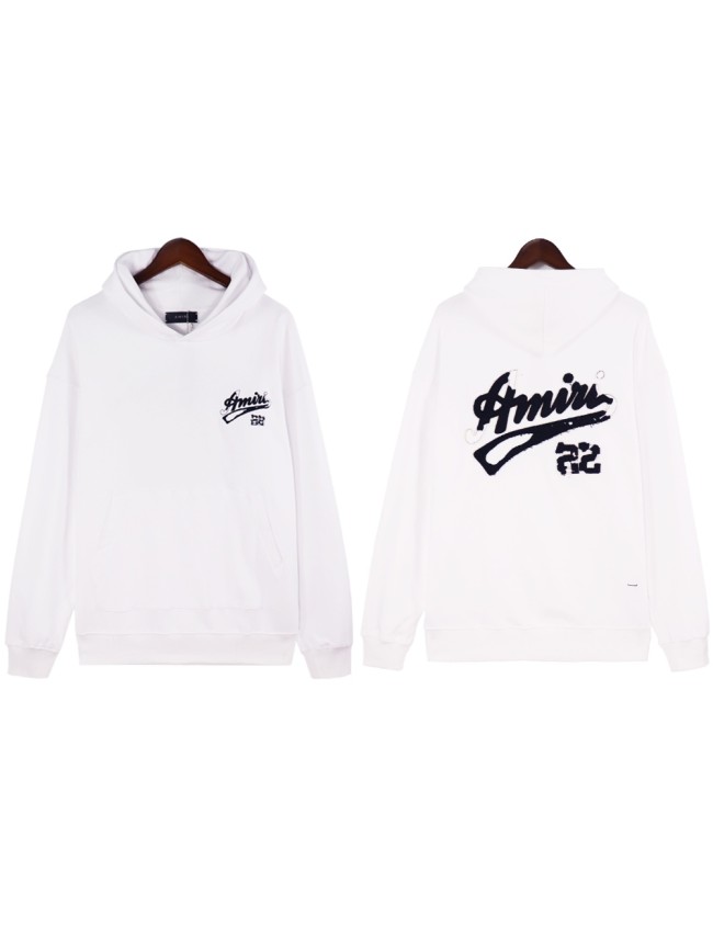 Amiri Classical logo Embroidered hoodie 3 colors
