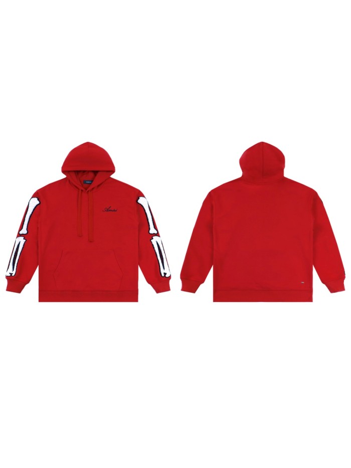 Amiri Bone towel embroidery hoodie 4 colors