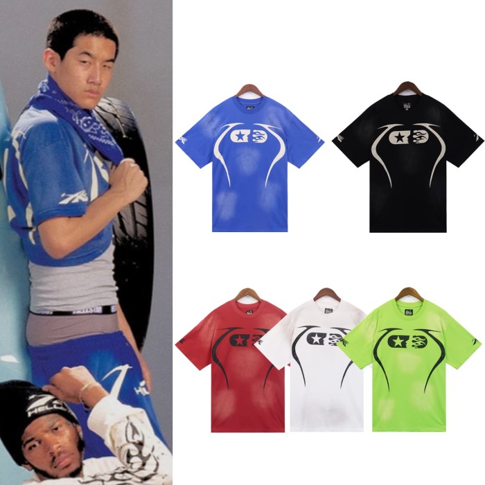 Hellstar Studio Minimalist logo Print Washed Version tee 5 colors