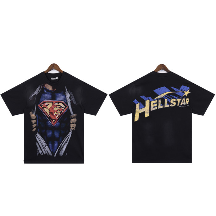 Hellstar Studio Hellstar Superman Print Washed Version tee 2 colors