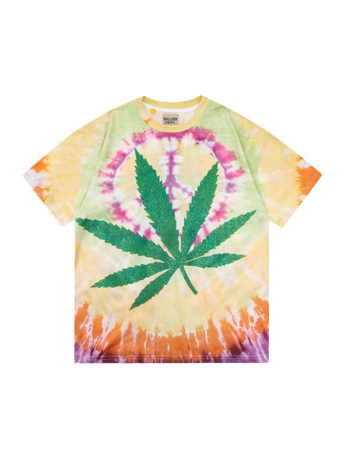 GaIIery dept Leaf Tie-dyeing Print tee