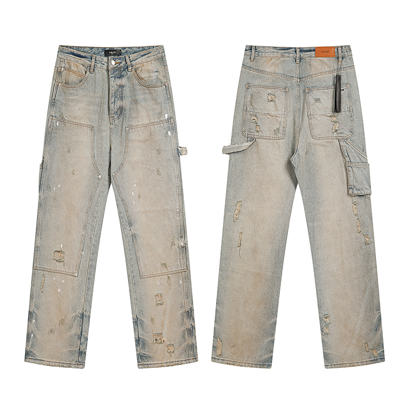 Amiri AM5022 Loose Straight Leg Jeans detail photo 3