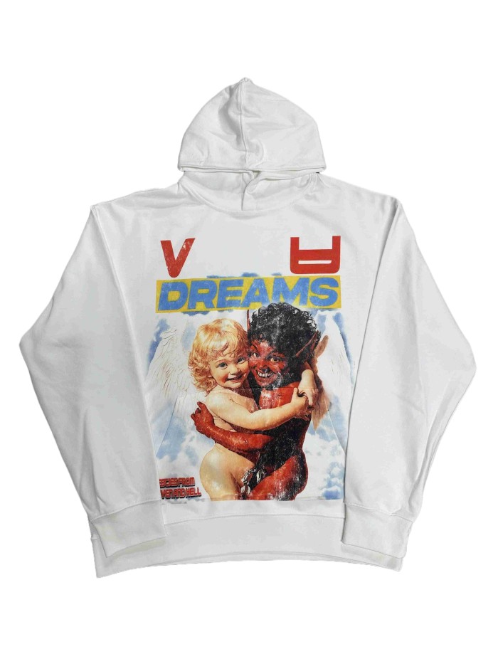 Vale Forever Angel and demon embrace Printed Hoodie