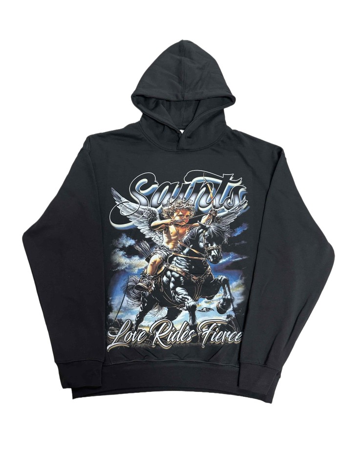 Vale Forever Horseback archery angel Printed Hoodie