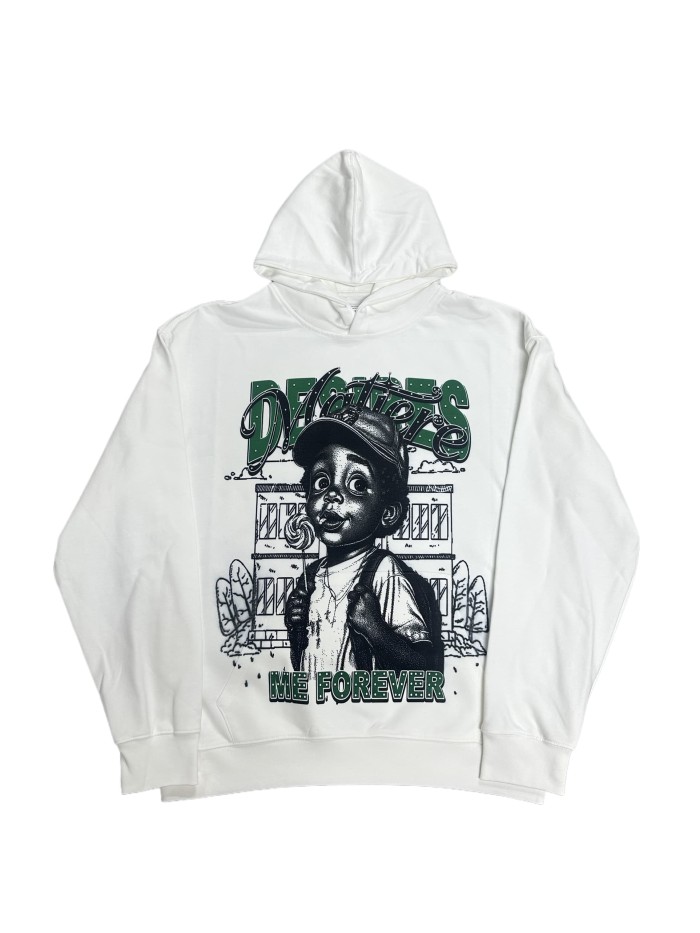 Vale Forever Little boy with a backpack Printed Hoodie