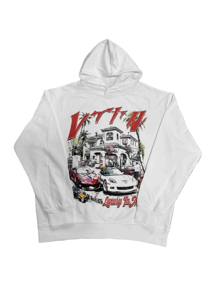Vale Forever Small town life Printed Hoodie