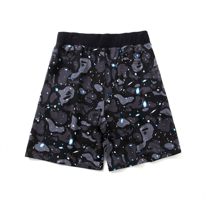 A Bathing Ape Shark Head Glow in the Dark Print Shorts