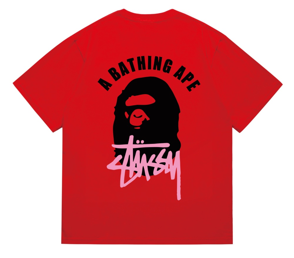 A Bathing Ape Co Branded Ape Head Logo Tee detail photo 7