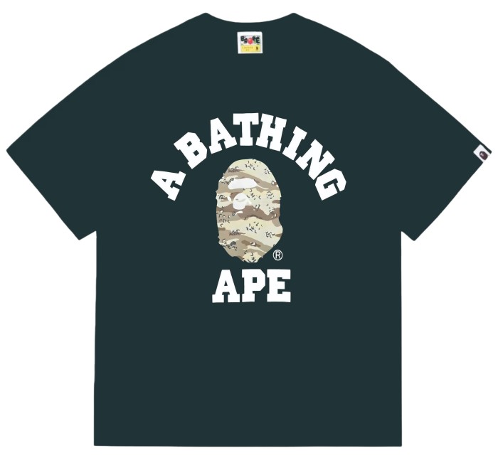 A Bathing Ape Camouflage Ape Head Offset Print tee