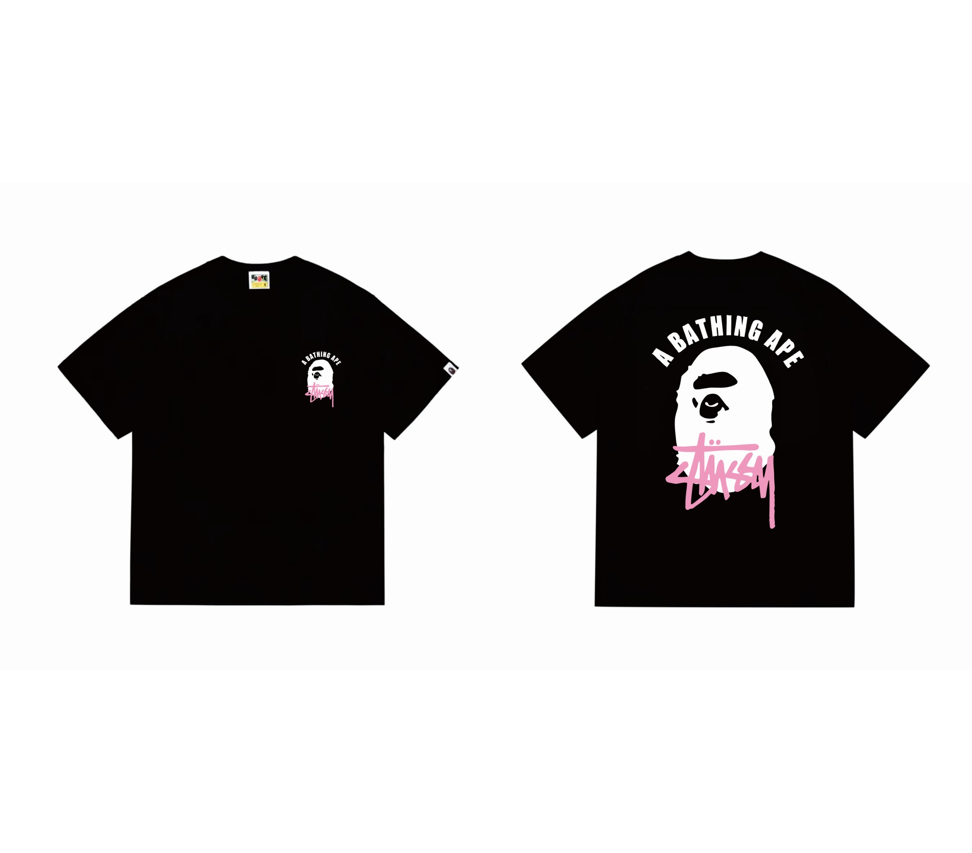A Bathing Ape Co Branded Ape Head Logo Tee detail photo 19