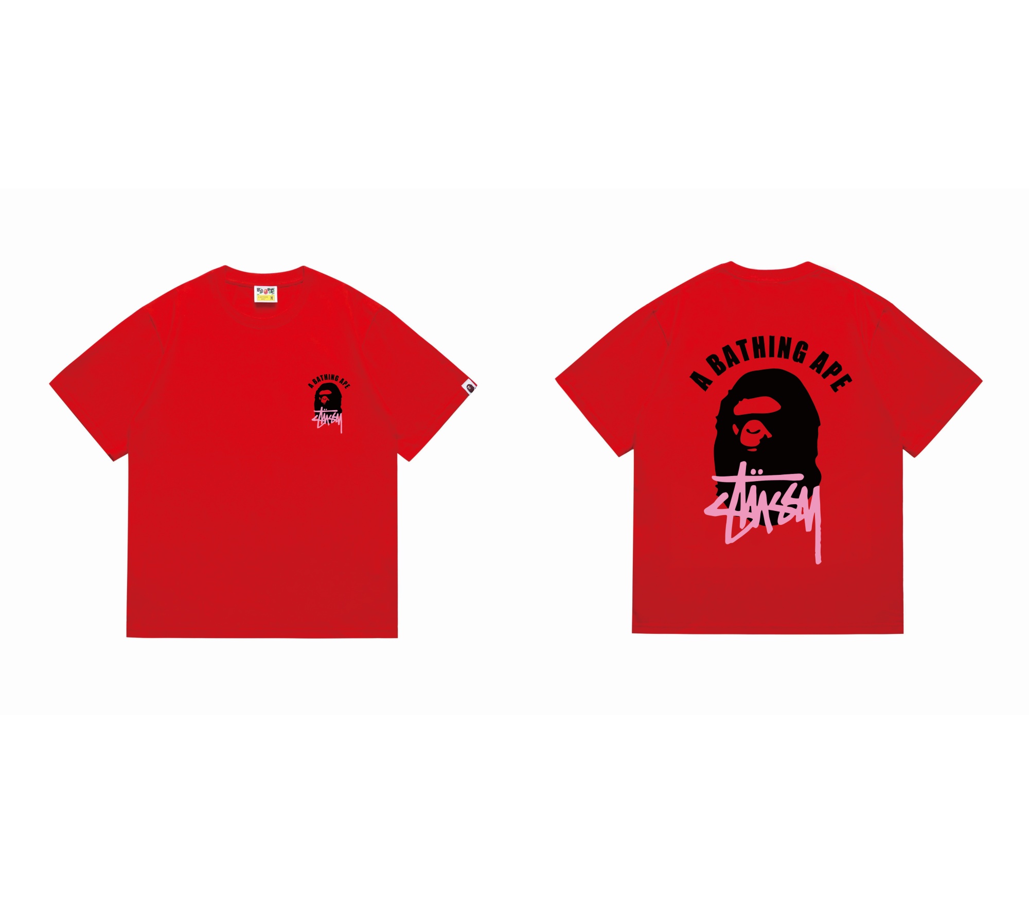 A Bathing Ape Co Branded Ape Head Logo Tee detail photo 22