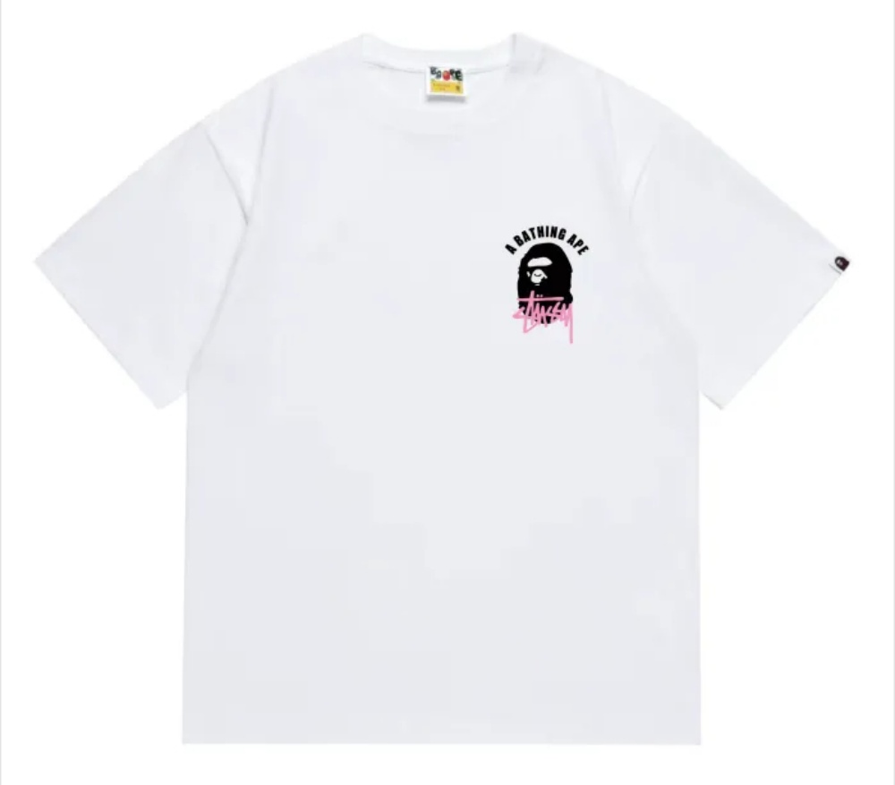 A Bathing Ape Co Branded Ape Head Logo Tee detail photo 4
