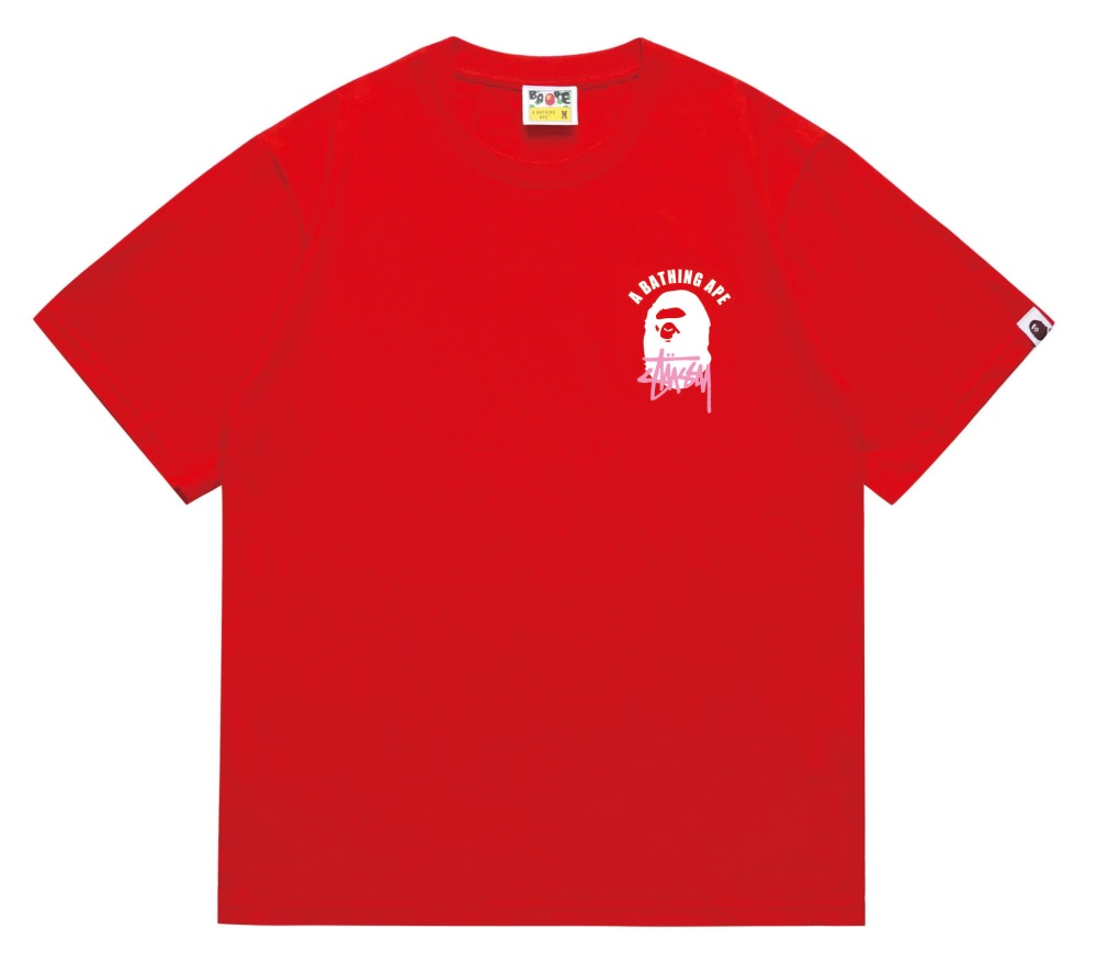 A Bathing Ape Co Branded Ape Head Logo Tee detail photo 6