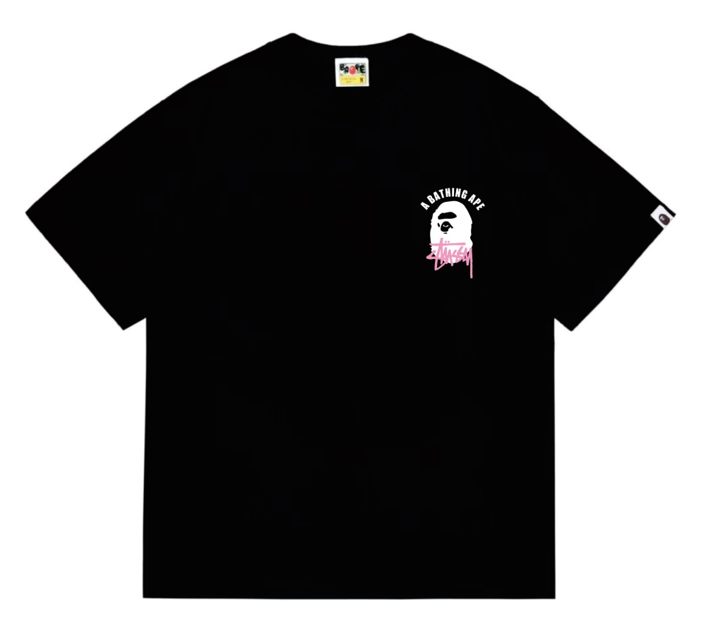 A Bathing Ape Co Branded Ape Head Logo Tee detail photo 2