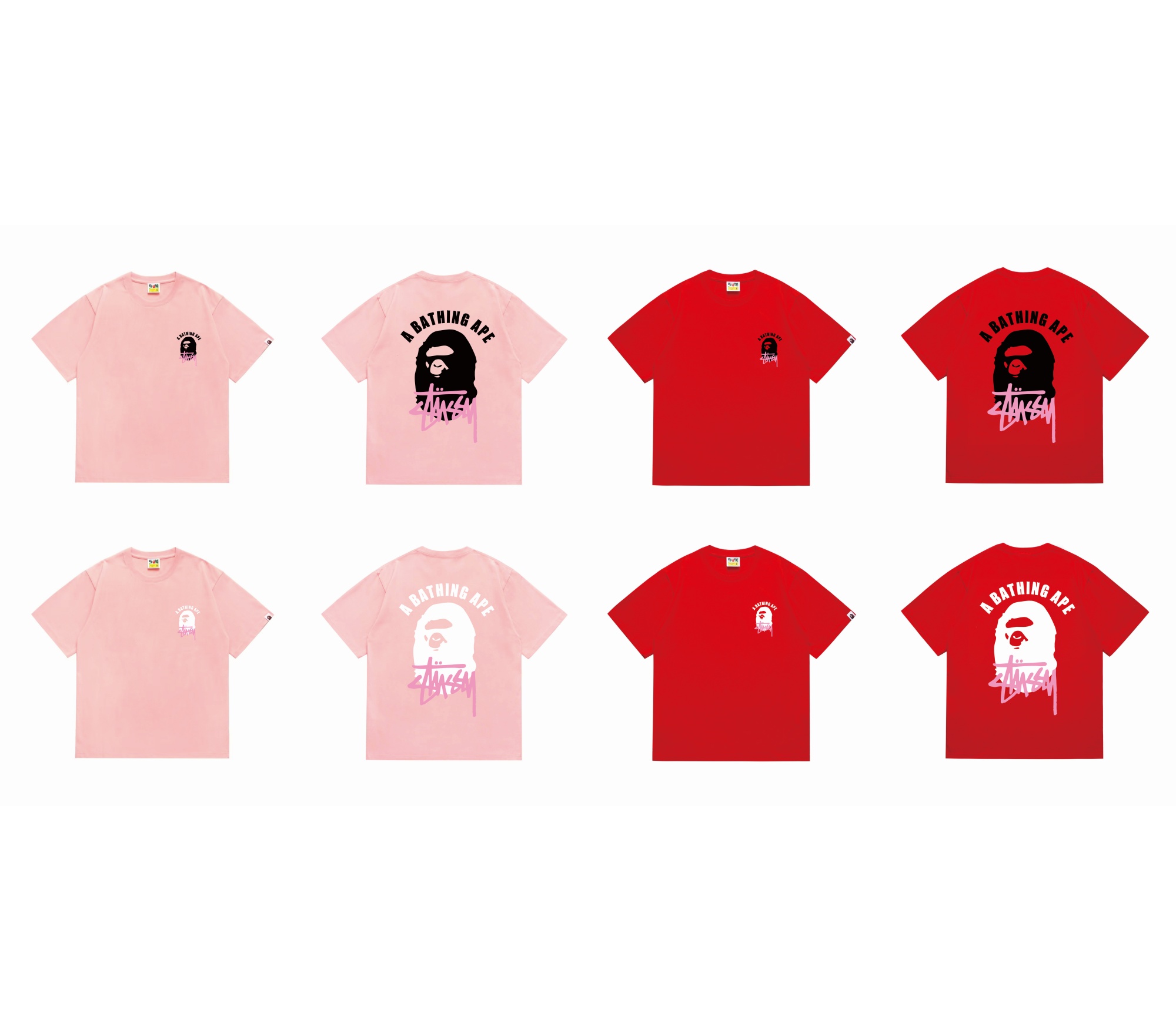 A Bathing Ape Co Branded Ape Head Logo Tee detail photo 17