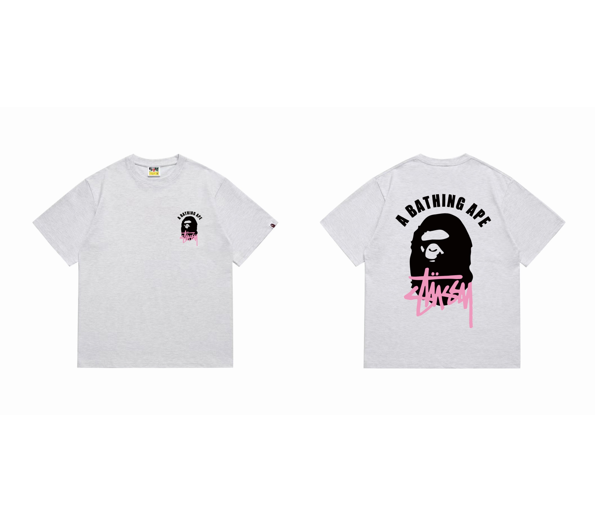 A Bathing Ape Co Branded Ape Head Logo Tee detail photo 26