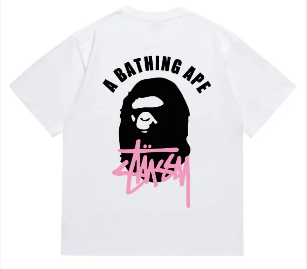A Bathing Ape Co Branded Ape Head Logo Tee detail photo 3