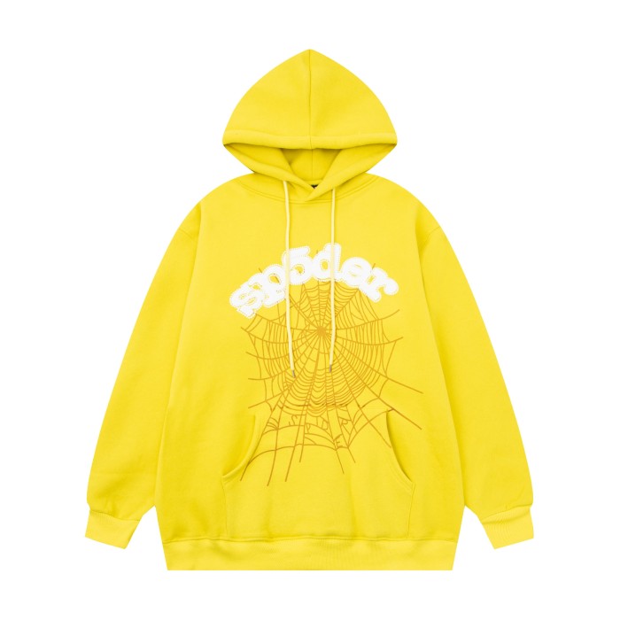 Young Thug-Sp5der Arc-shaped sp5der web print hoodie & pants set