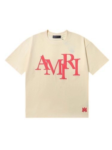 Amiri AM Mismatched Foam Letter Logo Print Tee 3 colors