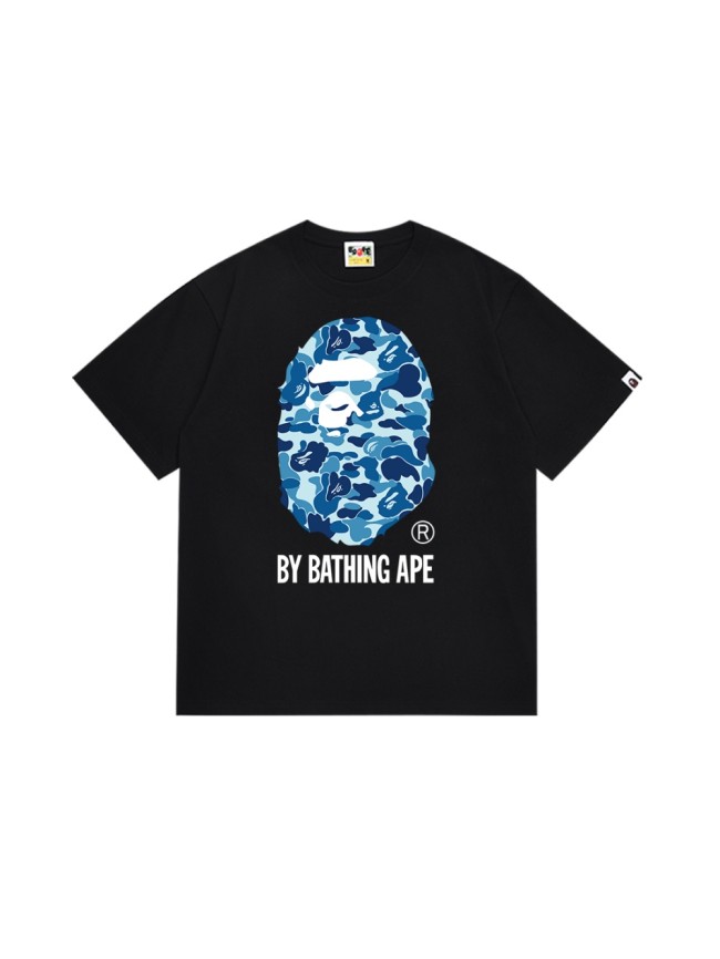 A Bathing Ape Classic ABC Camouflage Ape Big Head Letter Print Tee 6 colors