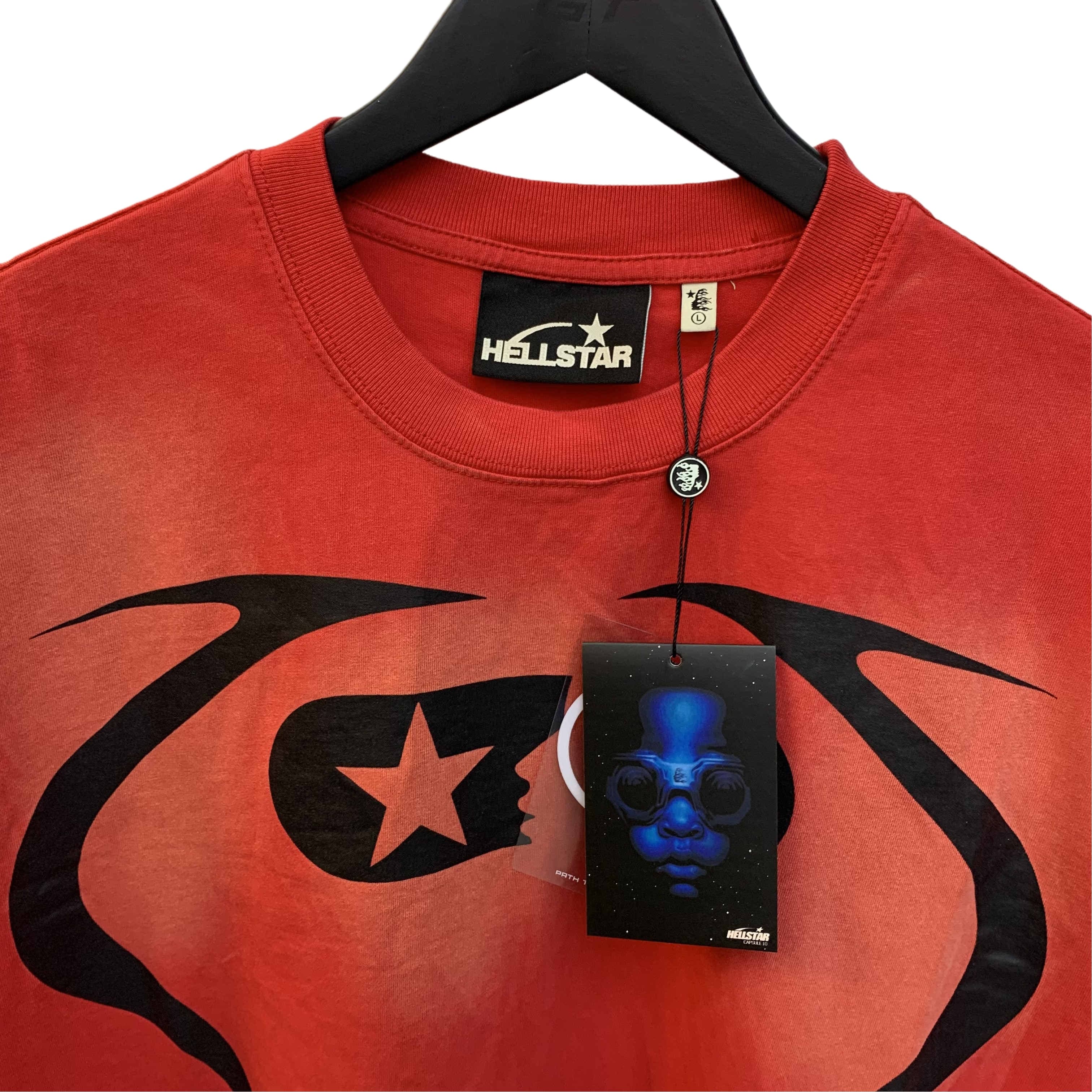 Hellstar Studio Sport Logo Digital Tee Shorts Set detail photo 34
