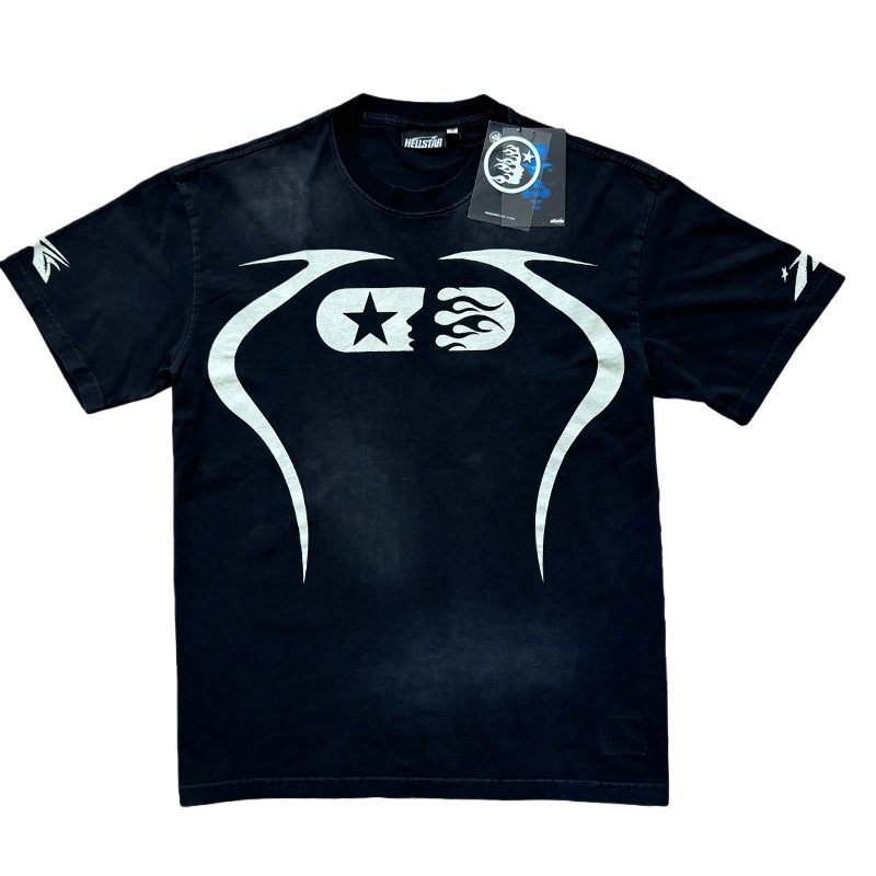 Hellstar Studio Sport Logo Digital Tee Shorts Set detail photo 12