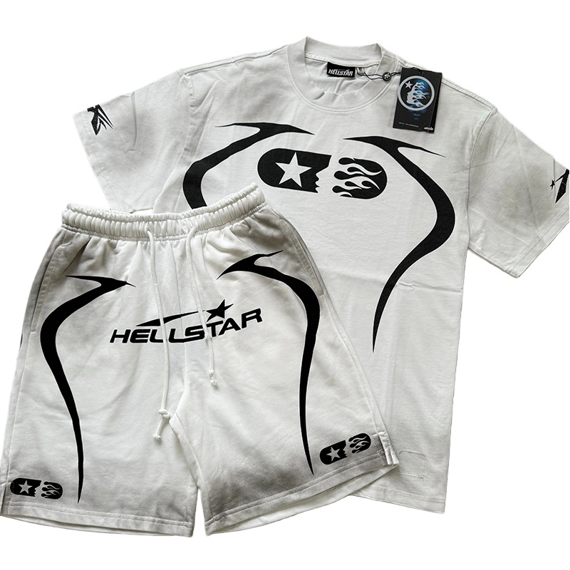 Hellstar Studio Sport Logo Digital Tee Shorts Set detail photo 16