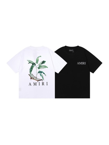 Amiri Banana leaf fan recliner Print tee 2 colors