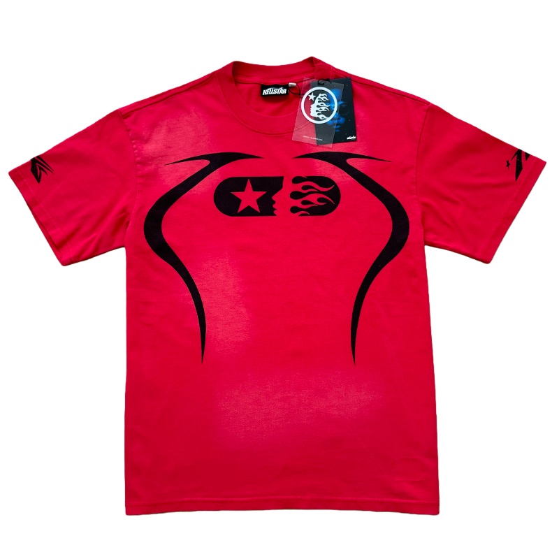 Hellstar Studio Sport Logo Digital Tee Shorts Set detail photo 2