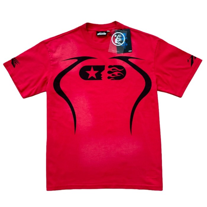 Hellstar Studio sport logo back digital print washed version tee & shorts set 7 colors