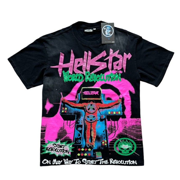 Hellstar Studio Forbidden Man Lettered Slogan Print Tee