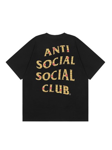 Assc Anti social social club Anti Social Slogan Rose Love Bear Printed Tee 20 colors