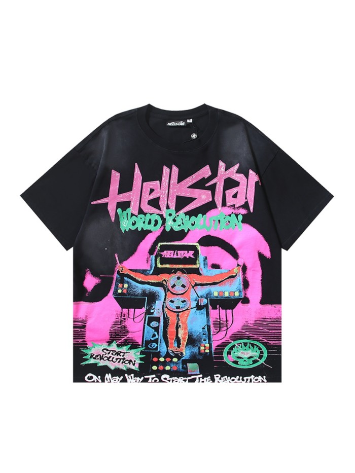 Hellstar Studio Forbidden Man Lettered Slogan Print Tee