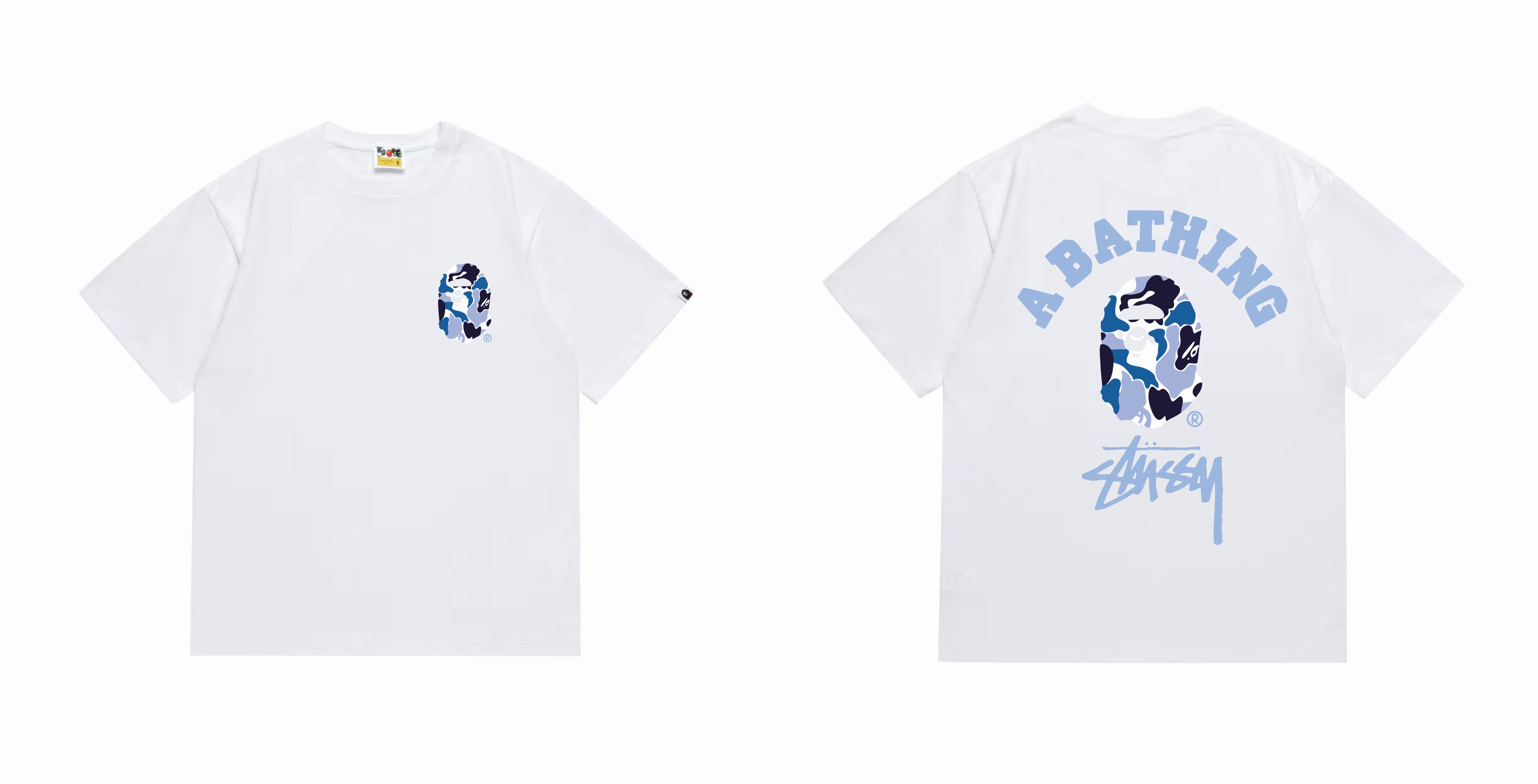 A Bathing Ape Blue Camo Shirt detail photo 12