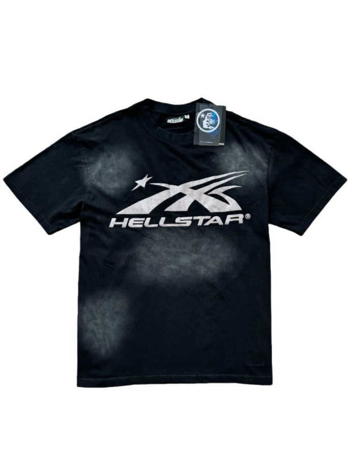 Hellstar Studio Glitter Logo Washed Version Tee