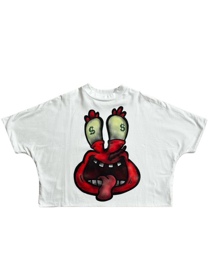 Billionaire studios Abstract Large Size Cartoon Pattern Print Tee 5 Colors