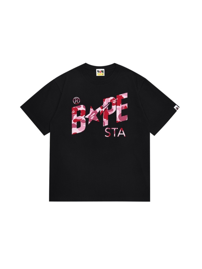 A Bathing Ape STA Camouflage Lightning Star Letter Tee 6 colors