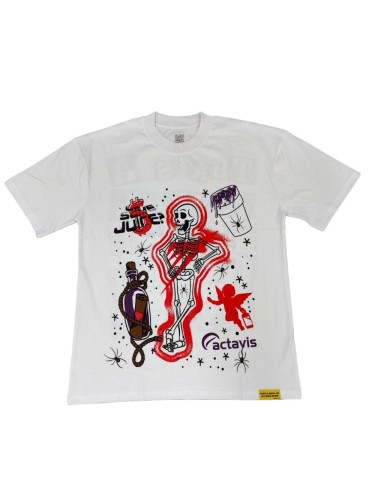 Cough syrup Skeleton Spider Angel Print Tee
