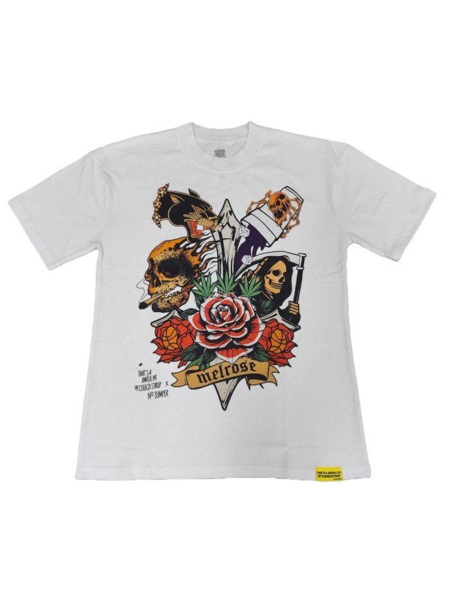 Cough syrup Necroskull Flora Print Tee