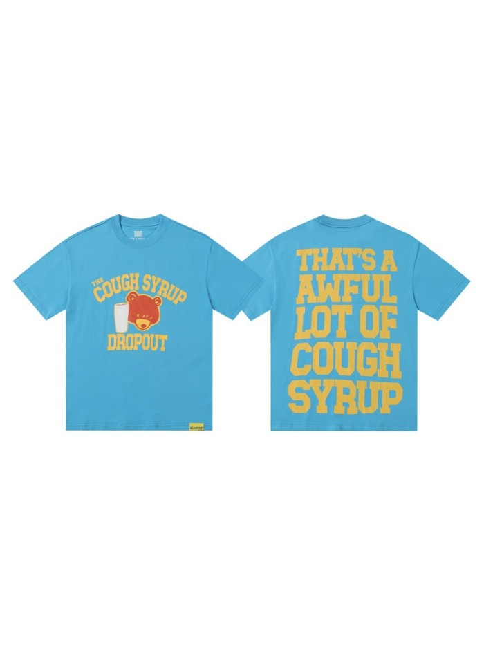 Cough syrup Orange Bear Print Tee 2 colors