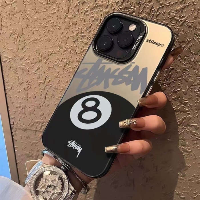 Stussy Pool Black 8 Logo iPhone Case 2 colors