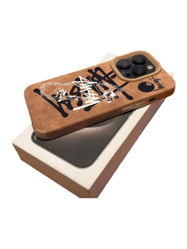 Stussy Pool Black 8 Vintage Fur iPhone Case