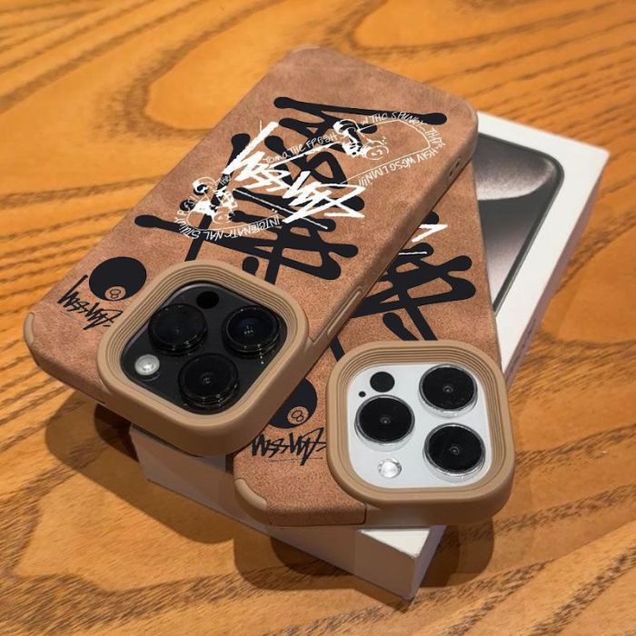 Stussy Pool Black 8 Vintage Fur iPhone Case