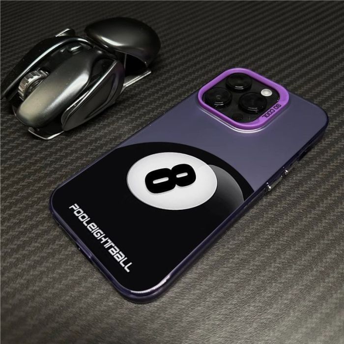 Stussy Creative Pool Ball Black 8 Colored Silver iPhone Case 5 colors