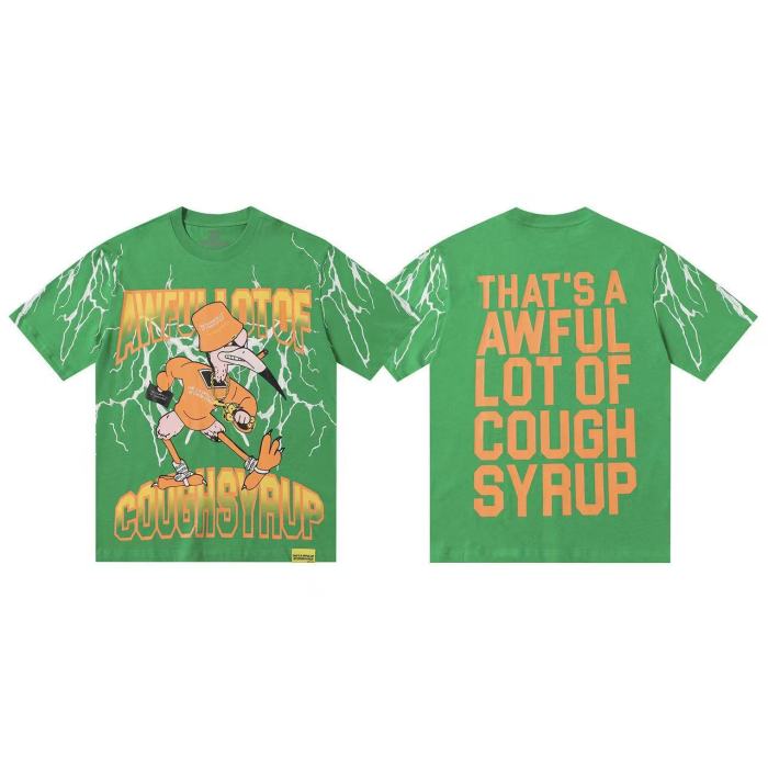 Cough syrup Flame Target Heart Saint Print Tee 11 colors