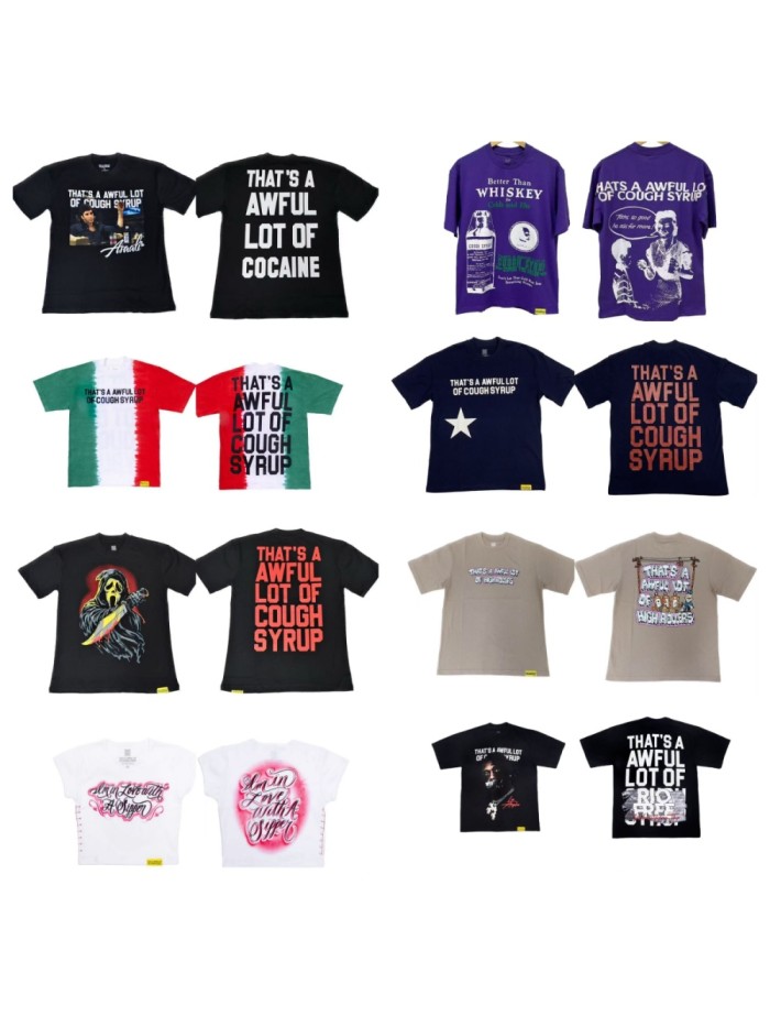 Cough syrup Celebrity Ghost Notebook Print Tee 12 colors