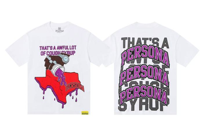 Cough syrup Racing Golden Tooth Layout Print Tee 12 colors