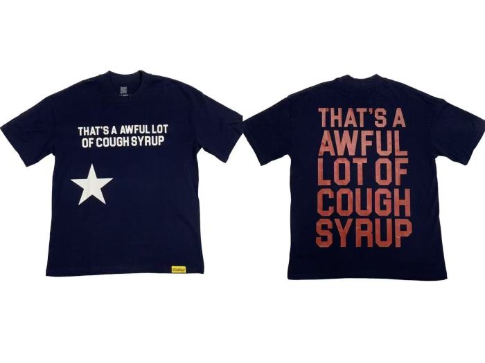 Cough syrup Celebrity Ghost Notebook Print Tee 12 colors