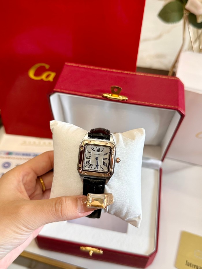 Ballon Bleu Silver Square Dial Quartz Movement Watch【Dial size：24x30mm】